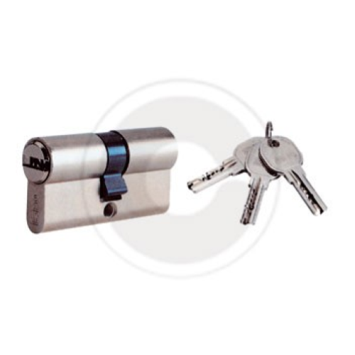 Iseo 8809.30.30 R6 nickel-plated safety cylinder 60 mm double profile