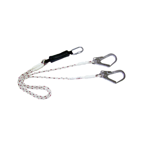 Swelock AB13 / AC double lanyard with carabiner absorber and two K650 + K312 hooks