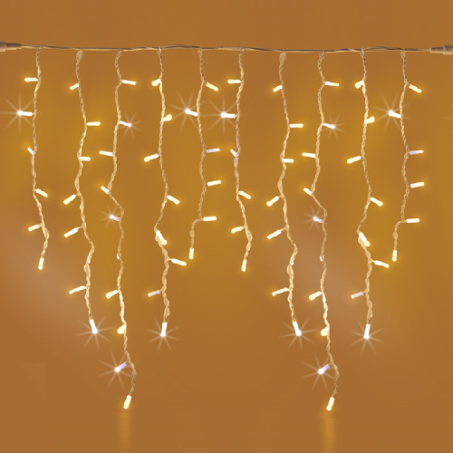 Luccika stalactites rain tent 1x1 meter Christmas lights with Maxi Warm White Led flash Ice White for outdoor and indoor