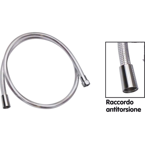 Aeternum shower hose 150 cm in chromed pvc with conical connection