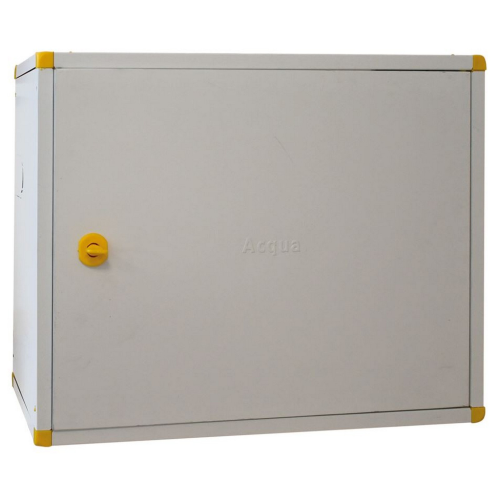 box for water meter 40x50x20h cm in prepainted sheet with key
