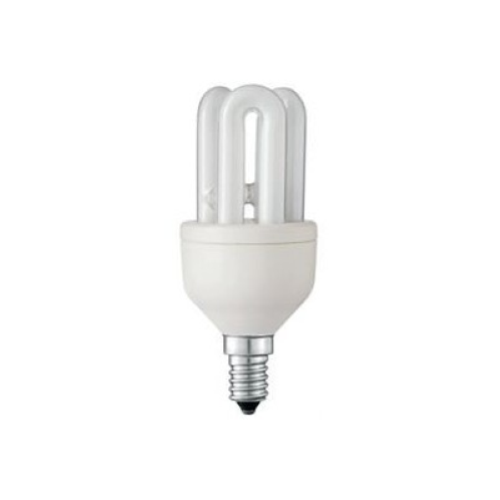 Energiesparlampe 7W E14 4U kaltweiÃŸes Licht