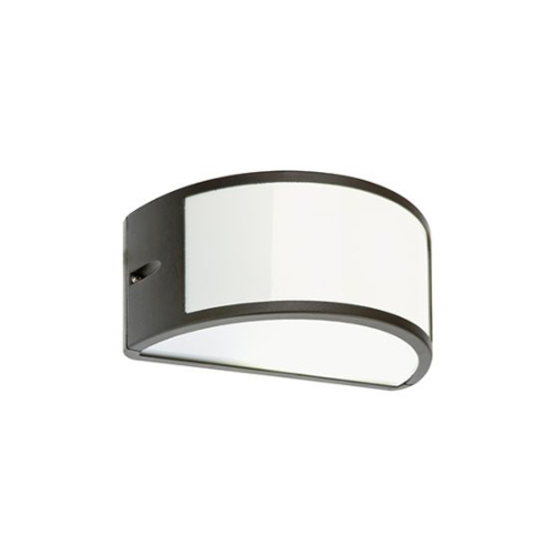 Sovil applique lampada plafoniera Umbe 60W E27 grigio tipo aperto cm25x12x13,2