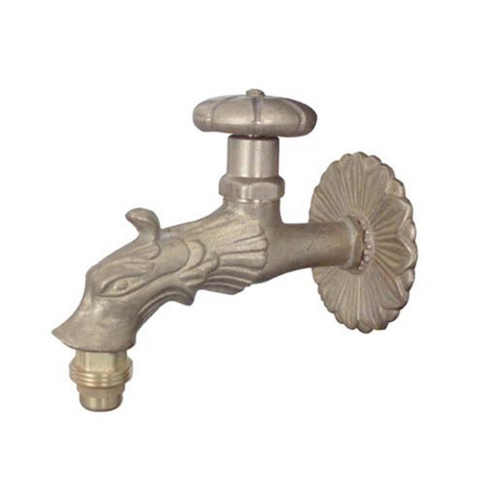 Leone Domus rubinetto artistico di ricambio per fontane a vite in ottone attacco maschio da 1/2" con reggisecchio