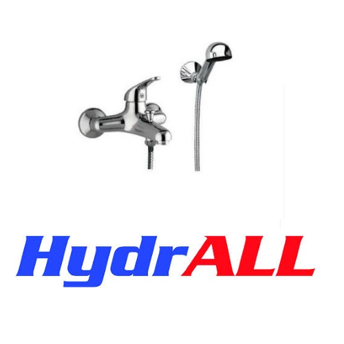 Hydrall serie Ines rubinetto monocomando gruppo vasca con doccetta duplex