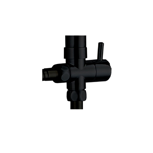 Deviatore per colonna doccia Mod. LX-4001 nero opaco accessorio ricambio docce