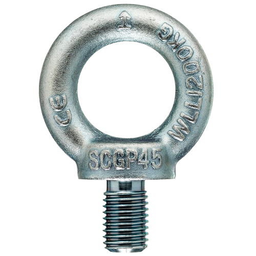 Ringschrauben DIN 580 Zubehör für Seile und Ketten aus verzinktem Stahl Gewinde M12 25 Stück