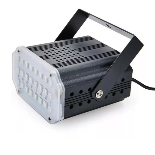 Wisdom proiettore led a luce stroboscopica Rgb 24 Led con giochi a ritmo di musica per discoteca e natale