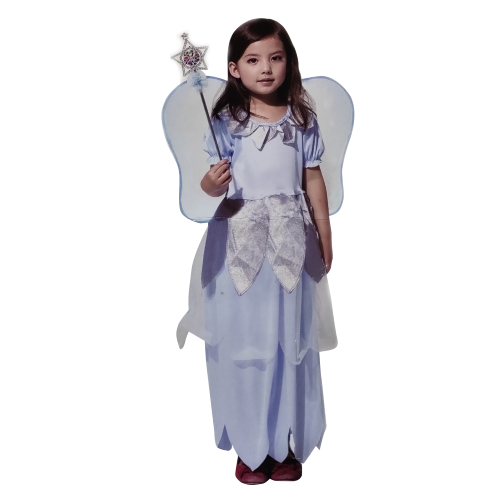 Costume carnevale per bambina da fatina taglia XL 130-140 cm vestito e ali festa feste carnevale