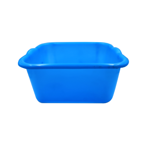 Lavabo cuadrado de plástico PE 30x33 cm azul para fregadero con lavadero