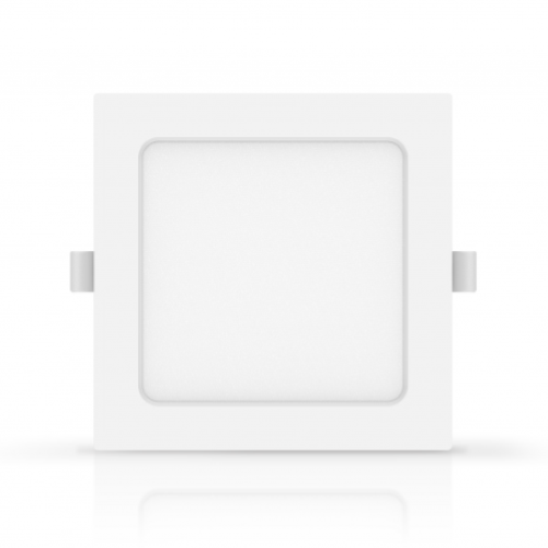 Driwei spot encastrable led 6w carré lumière blanche froide 6500 encastrable plaque de plâtre avec driver et clips