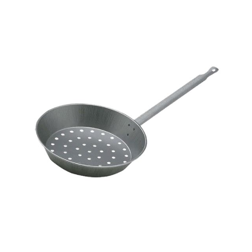 Roaster with iron handle Ø 26 cm pan suitable for roasted chestnuts