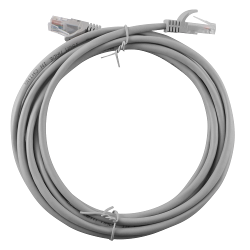 3 mt UTP LAN cable cat 5 gray RJ45 connector internet network connection
