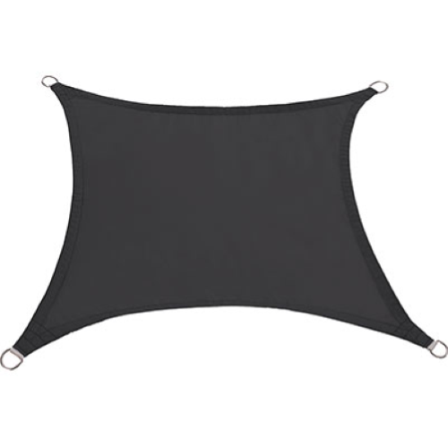 Stars square shade sail 5x5 m in gray polyester 180 g/m2