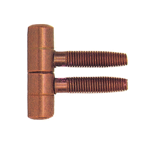 Anube acciaio bronzato Ø 16 mm 2 pz maschio + femmina cerniere per legno