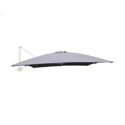 Telo top copertura di ricambio per ombrellone decentrato Senso 3x3 mt grigio in poliestere con airvent