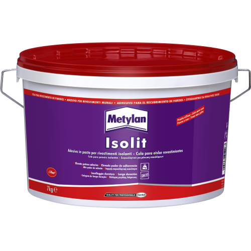 Metylan Isolit 7 kg adesivo acrilico colla collante rivestimenti murali isolanti polistirene polistirolo