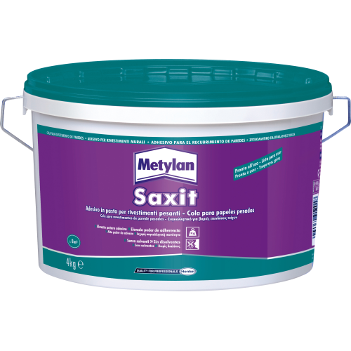 Metylan Saxit 4 kg adesivo acrilico colla collante rivestimenti murali polistirolo polistirene