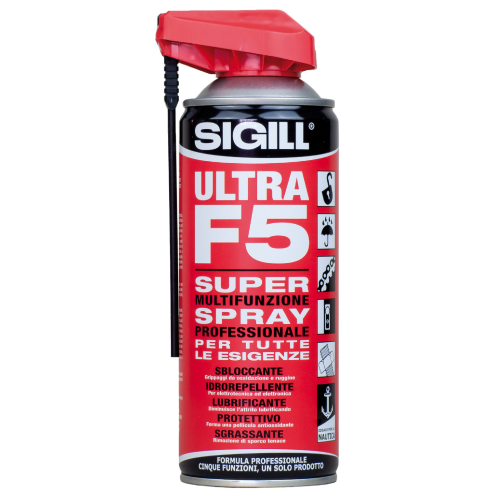 Sigill Ultra F5 aérosol de 400 ml lubrifiant protecteur déboucheur polyvalent avec doseur