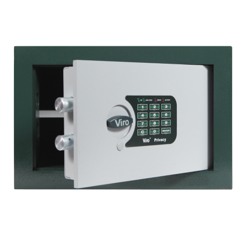 Viro 1.4373.20 electronic combination safe 35x20x23 cm 8 mm thick steel door and Ø 20 mm bolts for recessed installation