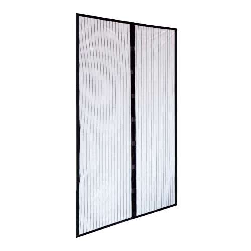 Irs schwarzer magnetischer Insektenschutz aus Polyester 140x250 cm für Balkontüren