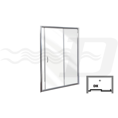 niche for Selene shower box 1 sliding door 118-121 cm 185h