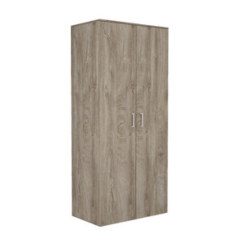 Kit armoire avec deux portes en chêne en bois stratifié cm.87X195X50 idéal pour le bureau et les chambres