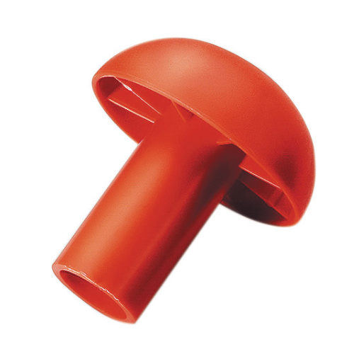 Capuchon de tige en forme de champignon pour tiges de 6 à 20 mm en plastique rouge pour piliers de tige saillants