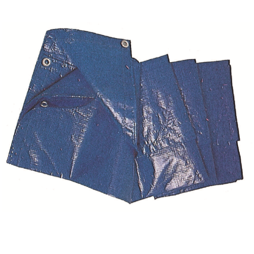 Bâche standard polyéthylène bleu 1,5x2 m bâche de couverture étanche avec oeillets et renforcée sur les bords