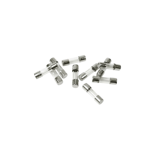 Set of 10 micro fuses with assorted amperages certified IEC 127-2/2 for automotive