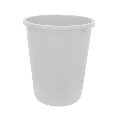 PVC-Abfallbehälter 75 Liter Ø cm 44x63 h stapelbar ohne Deckel weiße Farbe landwirtschaftliche Verwendung
