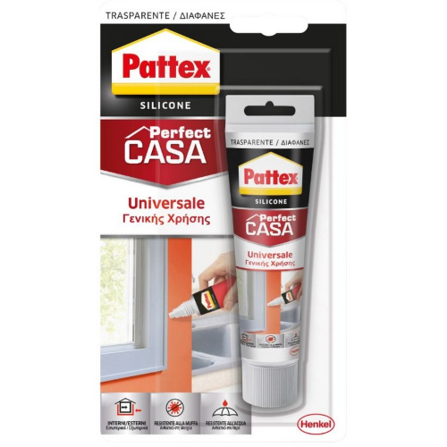 Pattex Sista transparent universal silicone 50 ml acetic sealant