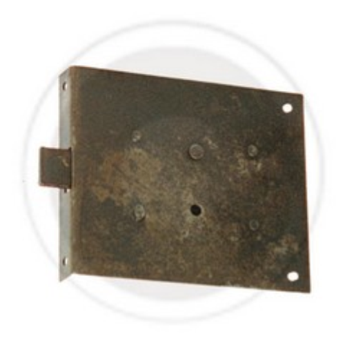 antiqued iron lock art 39011 recessed entry 30 mm