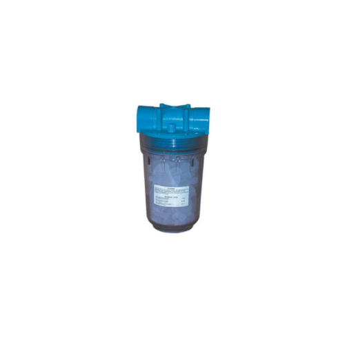 Filtro dosificador polifosfato Atlas 500 gr Filtros dosificadores de agua Cadet con boquillas calibradas y entrada/salida 3/4"