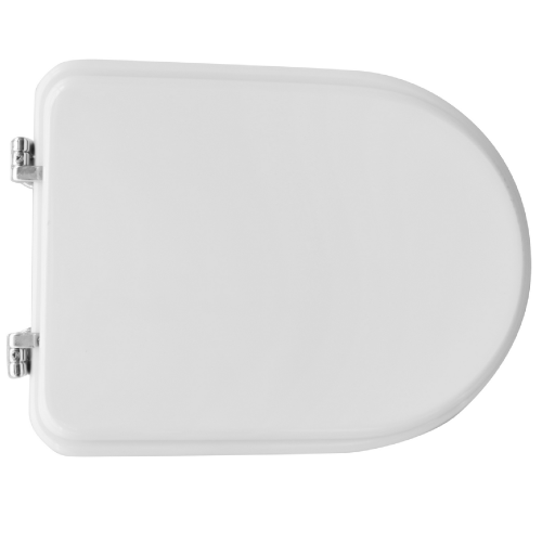 Azzurra toilet seat for Dea series white toilet bowl 42-48 x 34 cm with adjustable hinges in stabilized wood