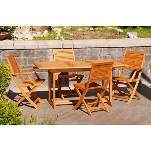 California extendable dining table cm 120 / 160x70x74h oval garden