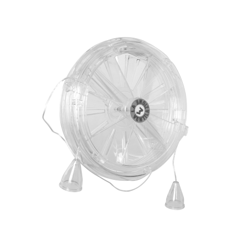 Aireador térmico en imitación cristal para ventanas ø170mm agujero 160mm con anilla roscada y cordones