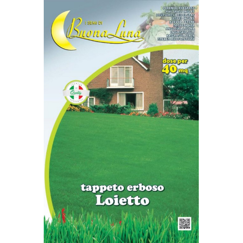 Hortus Buona Luna 1 kg semi prato tappeto erboso Loietto giardino 40 mq