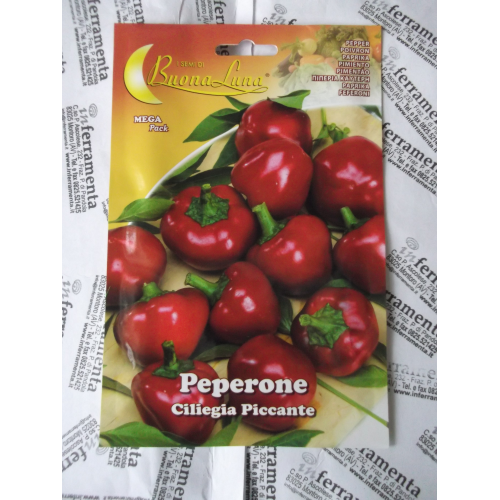 Hortus Buona Luna 3 gr semi di peperone ciliegia piccante seminare orto