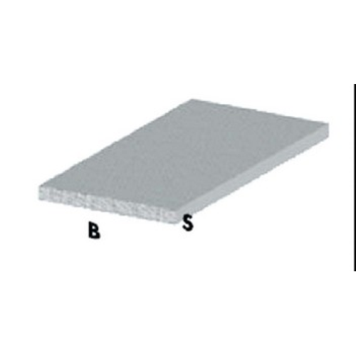 profilo piatto cm 200 h argento 20x2 mm profili alluminio asta barra