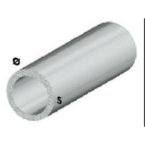 profilo tubo tondo cm 100 h argento silver Ø 8x1 mm profili alluminio