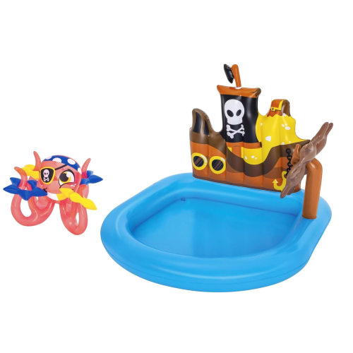 Bestway 52211 piscina gioco gonfiabile pirati con polpo e accessori gonfiabili