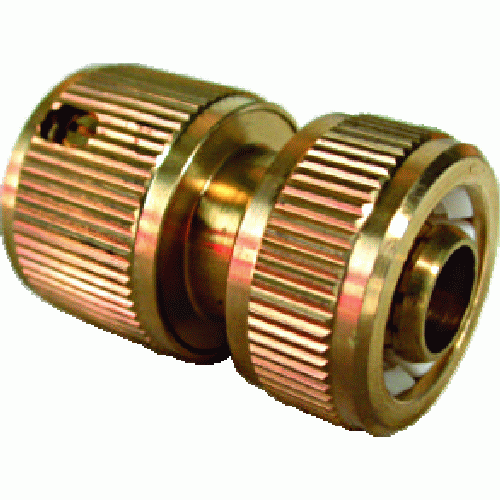 12/15 brass quick fitting with hose clamp in blister pack