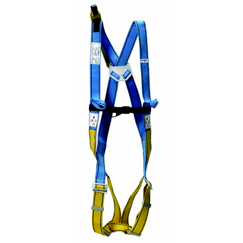 fall arrest harness with dorsal anchorage strap