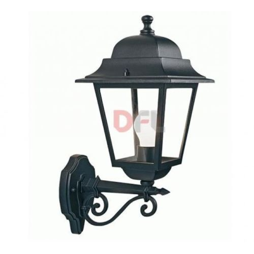lantern wall lamp ascending E27 60W black for outdoor