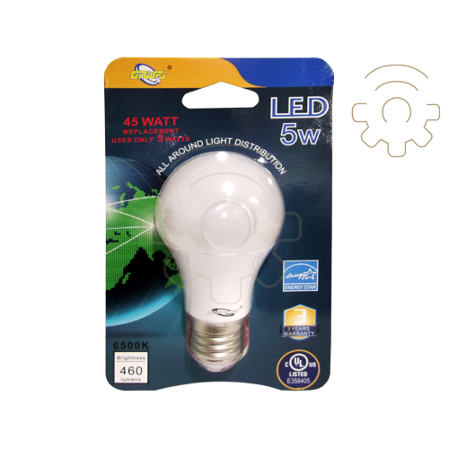 Dawei led bulb 5w E27 6500k cold light 3 years warranty