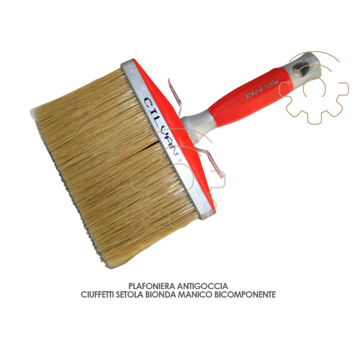 Professional drip brush ceiling light mm 65x160 blonde bristle bicomponent paint handle