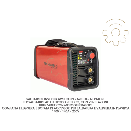 Awelco WechselrichterschweiÃŸgerÃ¤t fÃ¼r Motorgenerator 1400 &#39;140A 230V zum RutilelektrodenschweiÃŸen
