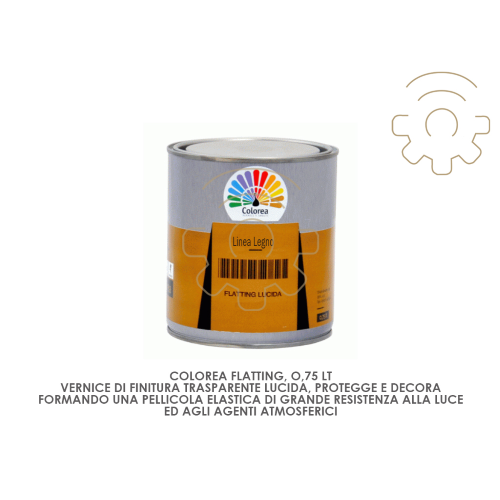 Colorea flatting transparent glossy finish 0.75 lt protects and decorates