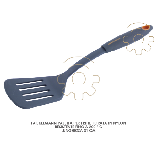 Fackelmann scoop for deep-fried frying in nylon resistant up to 200? C 31 cm handle with thermoplastic coating